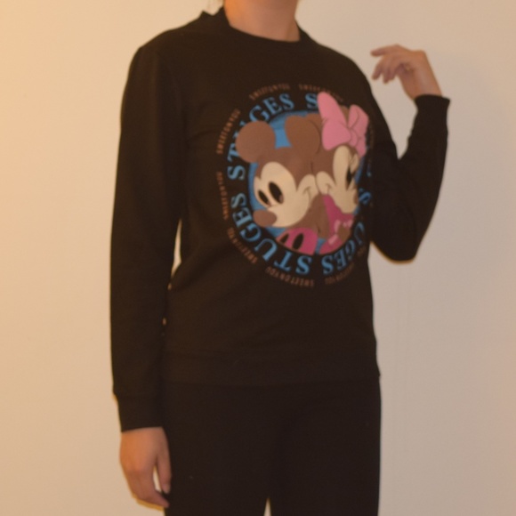 Micky & Minnie Mouse Sweatshirt [Olive] - Picture 4 of 4